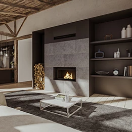 Contemporary fireplaces FIDJI