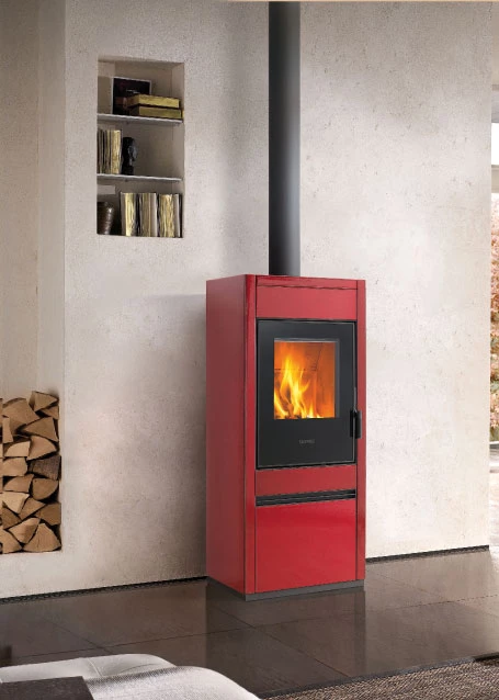 Le poêle à bois E928A ROUGE P06154450