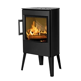 Poele a bois design MINI 2 NOIR pieds hauts