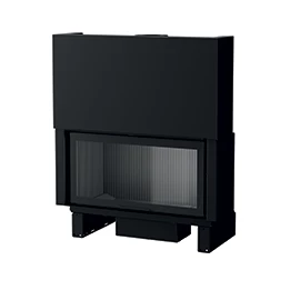 sensio FAS 120 steel fireplace - front side