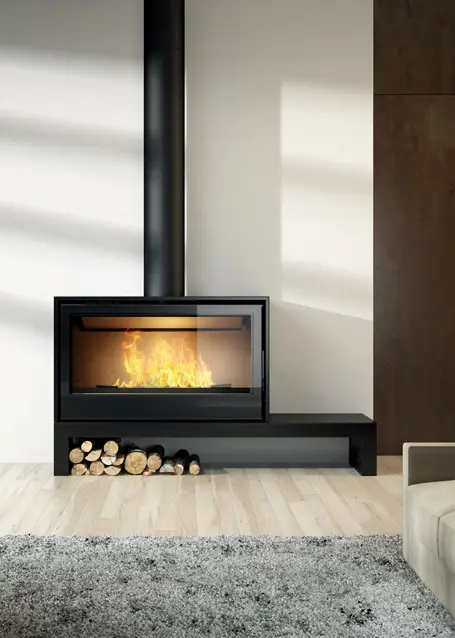 Le poêle à bois Banquette métallique SBUIP