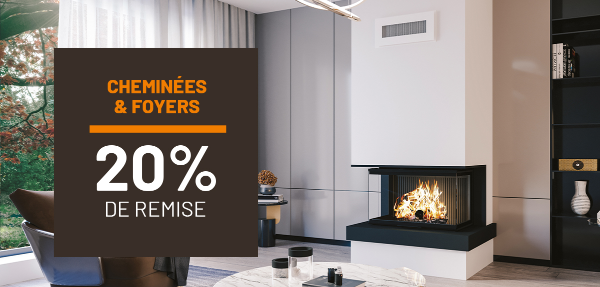 promotion cheminées et foyers à bois