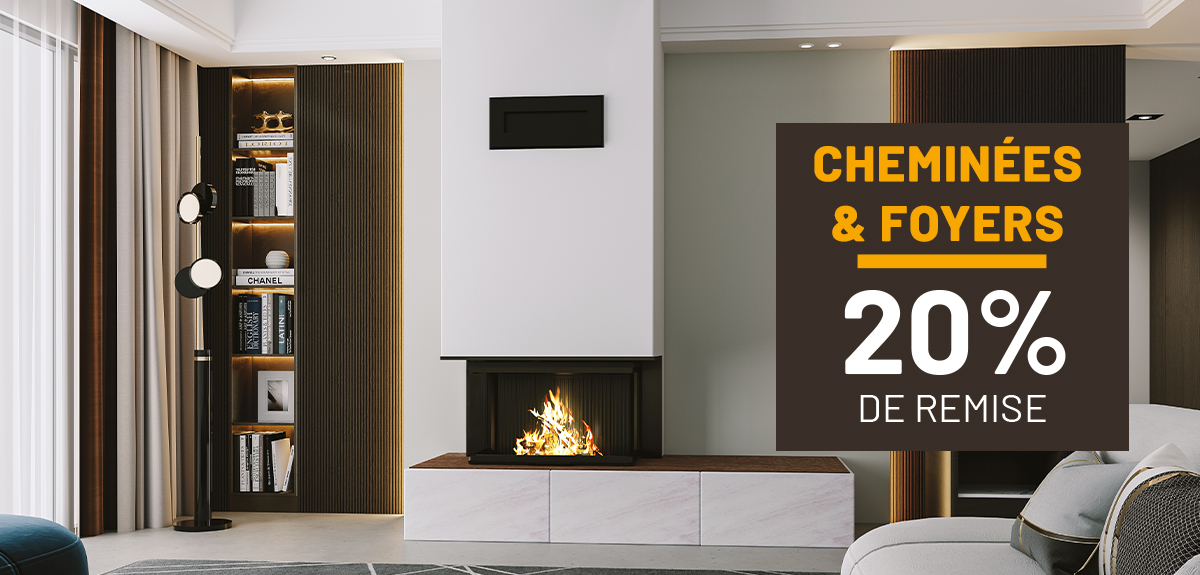 Promotions sur les cheminées & foyers