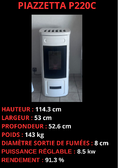 Installation d'un poêle à granulés piazzetta P220C par le revendeur SEGUIN SOLIRIS