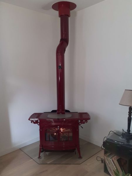Installation d'un poêle à bois par la flamme catalane !