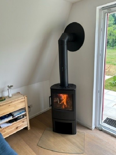 Installation d'un poêle à bois par Conception'Flamm