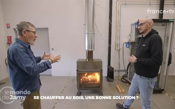 Le monde de Jamy avec SEGUIN sur le chauffage au bois