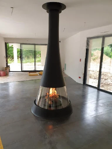 Installation d'une cheminée JC Bordelet par Cheminées et Poêles Mignotte à Langres