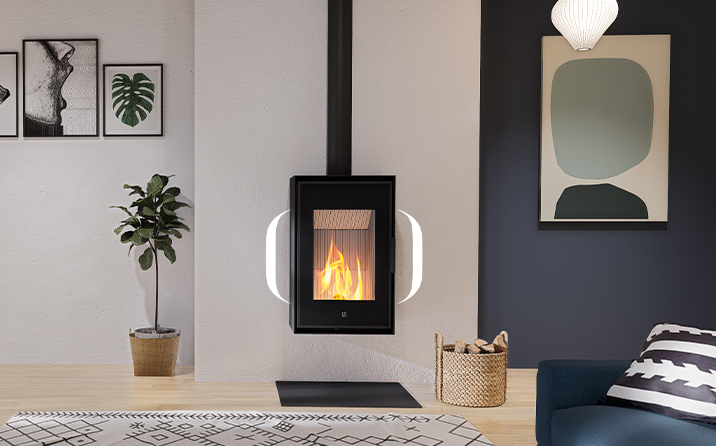 poêle à bois murale etanche très tendance en 2025