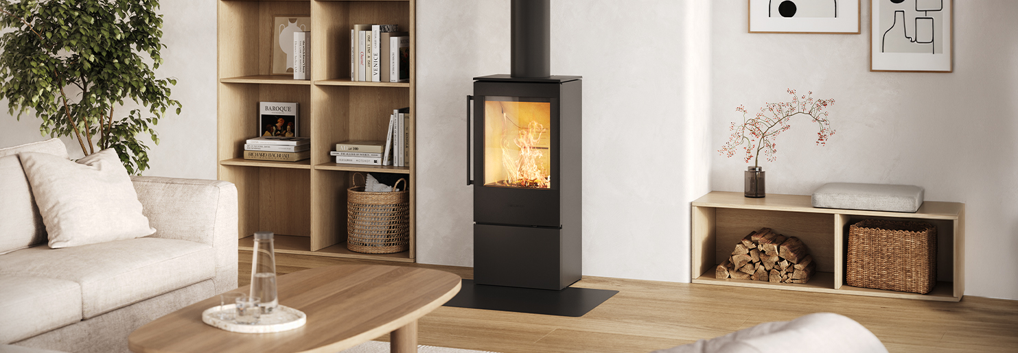 Modern designer wood stoves